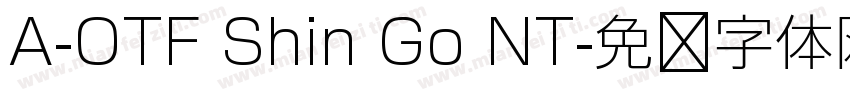 A-OTF Shin Go NT字体转换